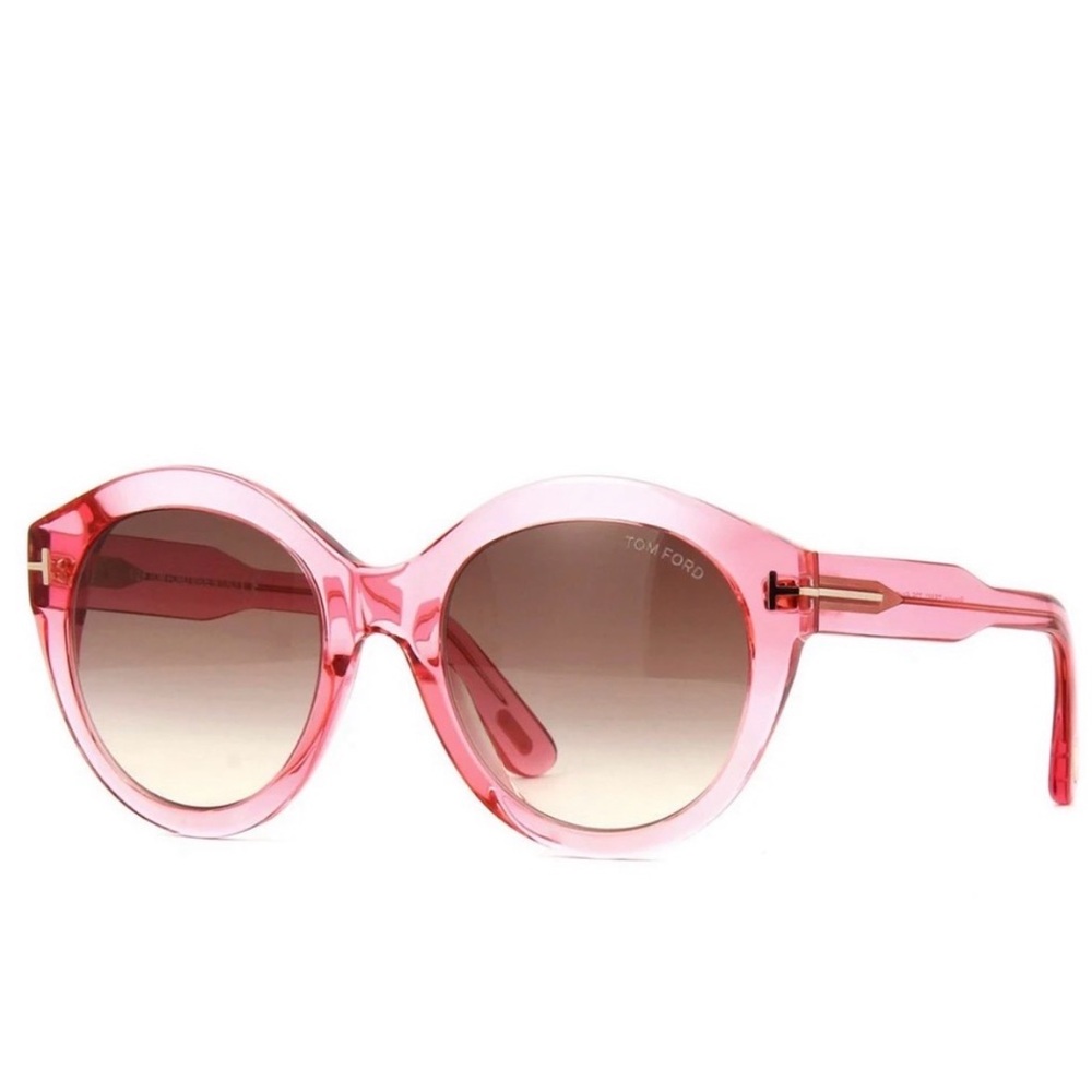 Tom Ford Pink Rosanna Round Sunglasses